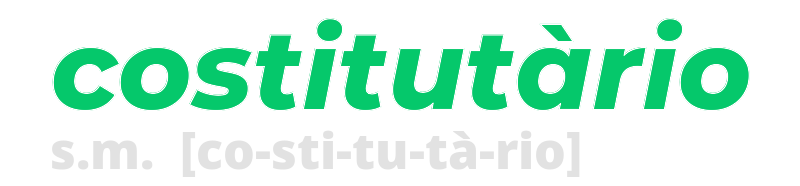 costitutario
