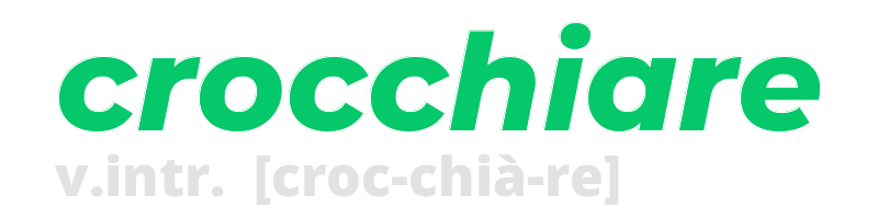 crocchiare