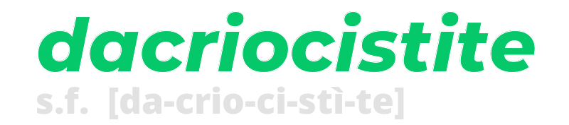 dacriocistite