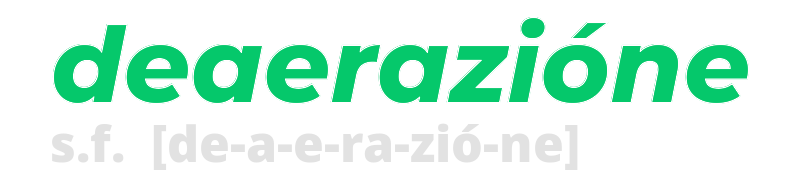 deaerazione