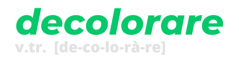 decolorare