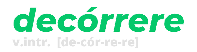 decorrere