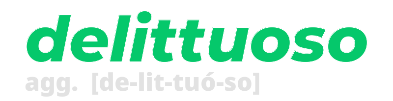 delittuoso