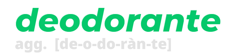 deodorante