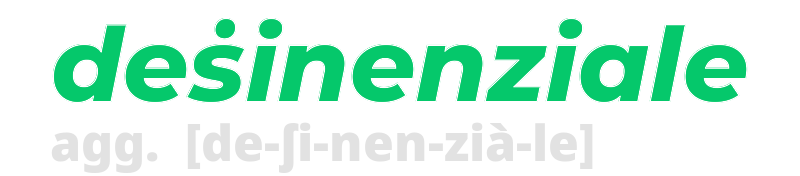 desinenziale