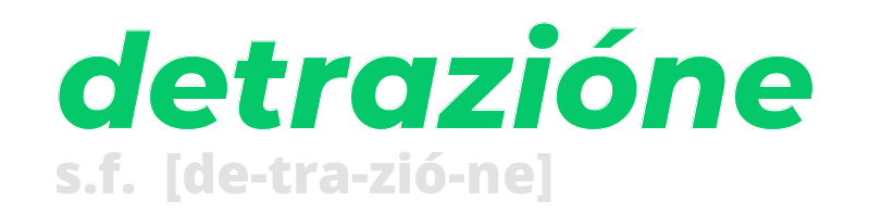 detrazione