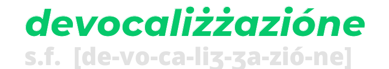 devocalizzazione