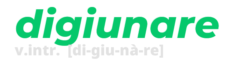 digiunare