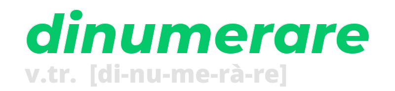 dinumerare