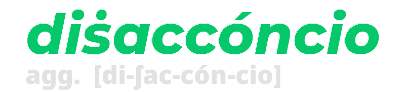 disacconcio