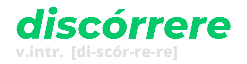 discorrere