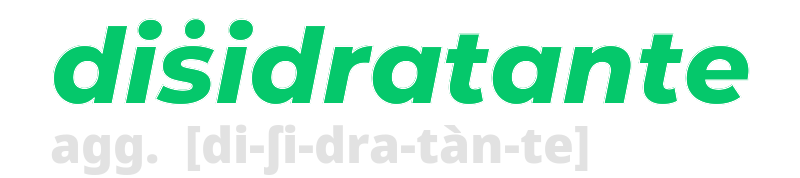 disidratante