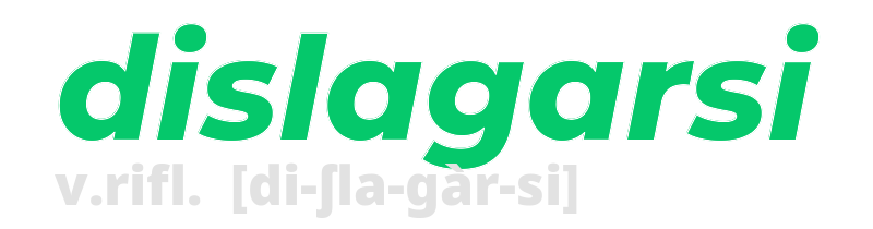 dislagarsi