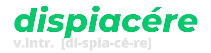 dispiacere