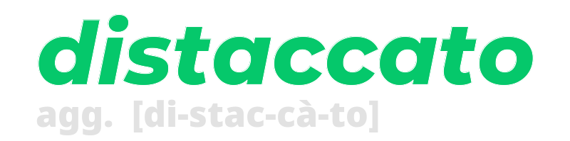 distaccato