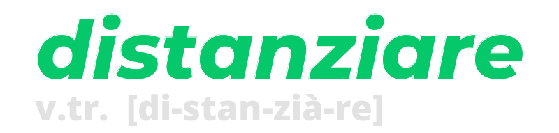 distanziare