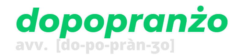 dopopranzo