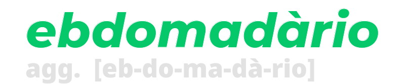 ebdomadario