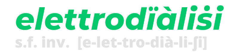 elettrodialisi