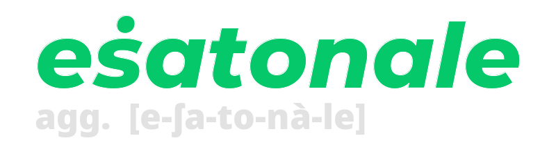 esatonale