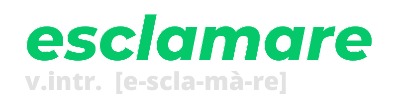 esclamare