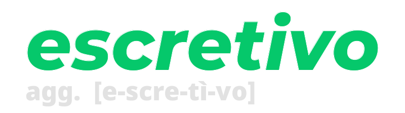 escretivo