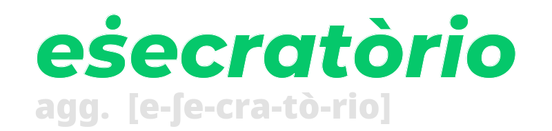 esecratorio