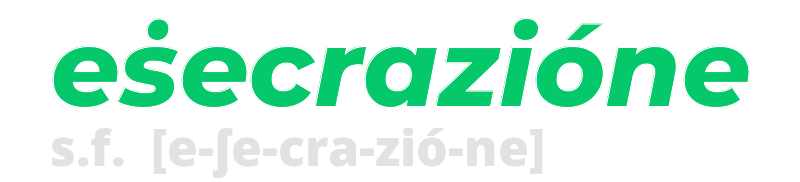 esecrazione