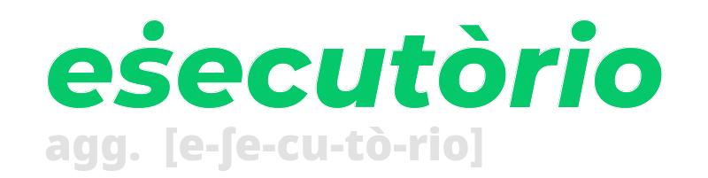 esecutorio