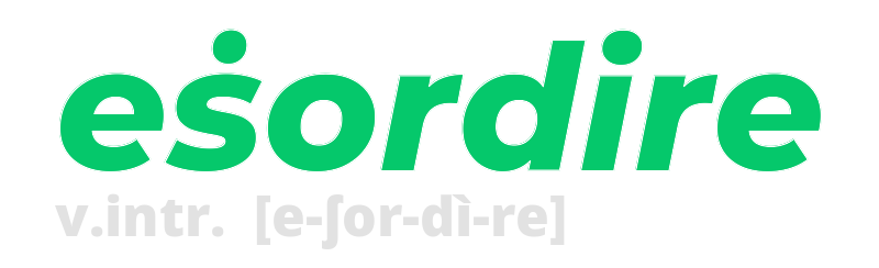 esordire