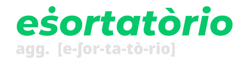 esortatorio