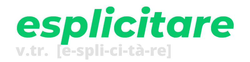 esplicitare