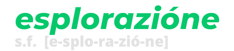 esplorazione