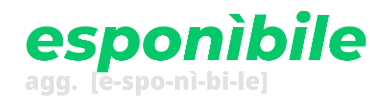 esponibile