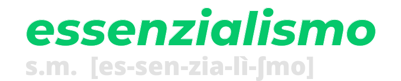 essenzialismo