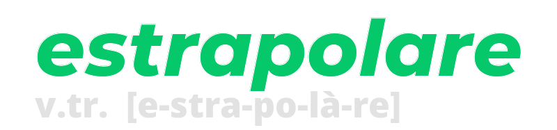 estrapolare