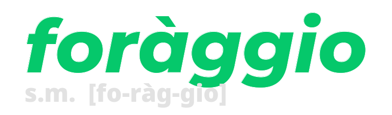 foraggio