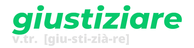 giustiziare