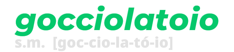 gocciolatoio