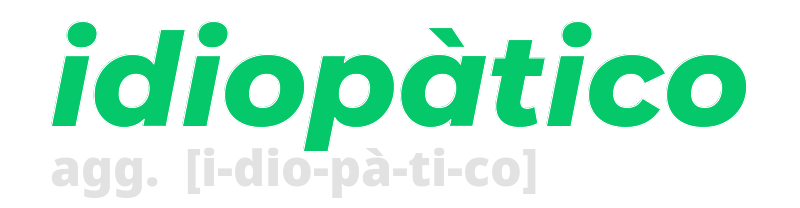 idiopatico