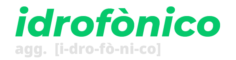 idrofonico