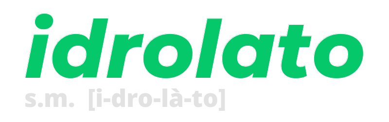 idrolato