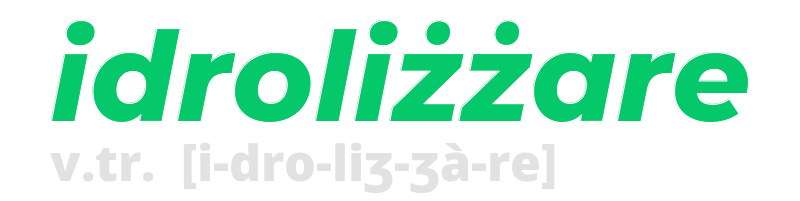 idrolizzare