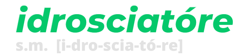 idrosciatore