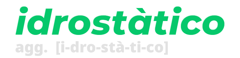 idrostatico