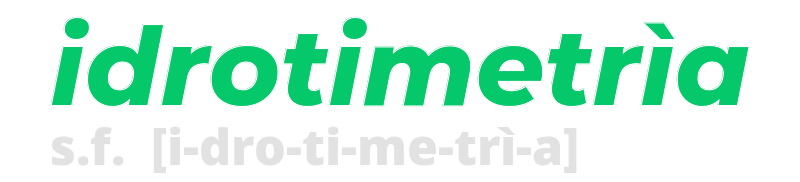 idrotimetria