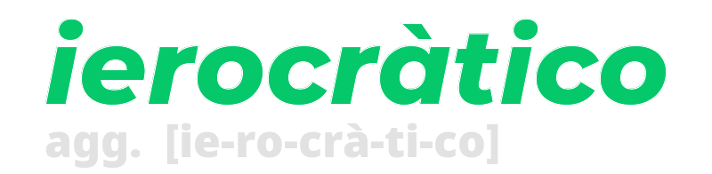 ierocratico