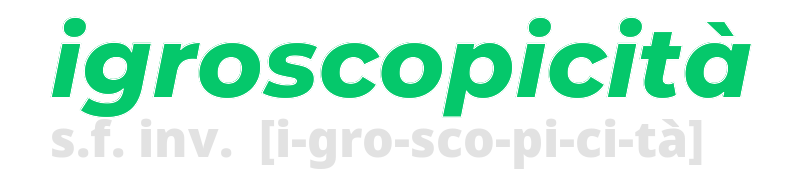 igroscopicita