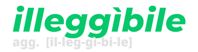 illeggibile