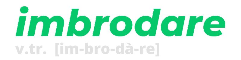 imbrodare